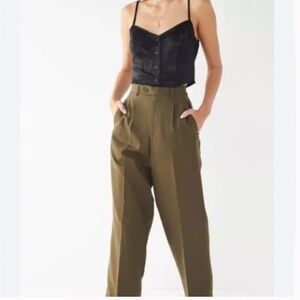 Vintage 80's  Collectible Gold by Giorgio Sant’ Angelo Wool Trousers